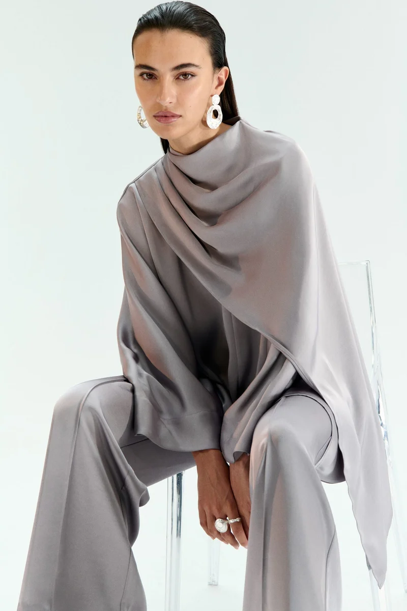 H&M Satin kaftan top